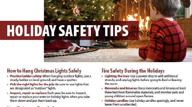 Holiday Safety Tips.