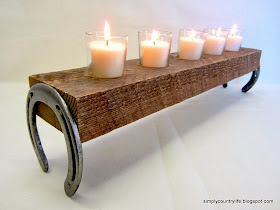 DIY wood candle holder