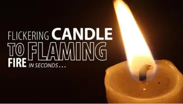 Flickering Candle to Flaming Fire in Seconds blog banner.
