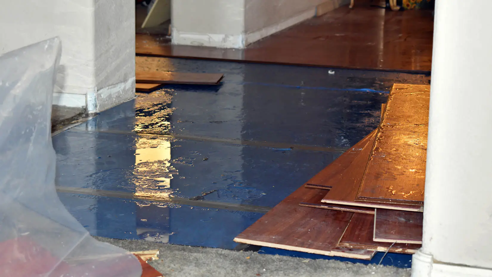 Image showing water damage inside a house.